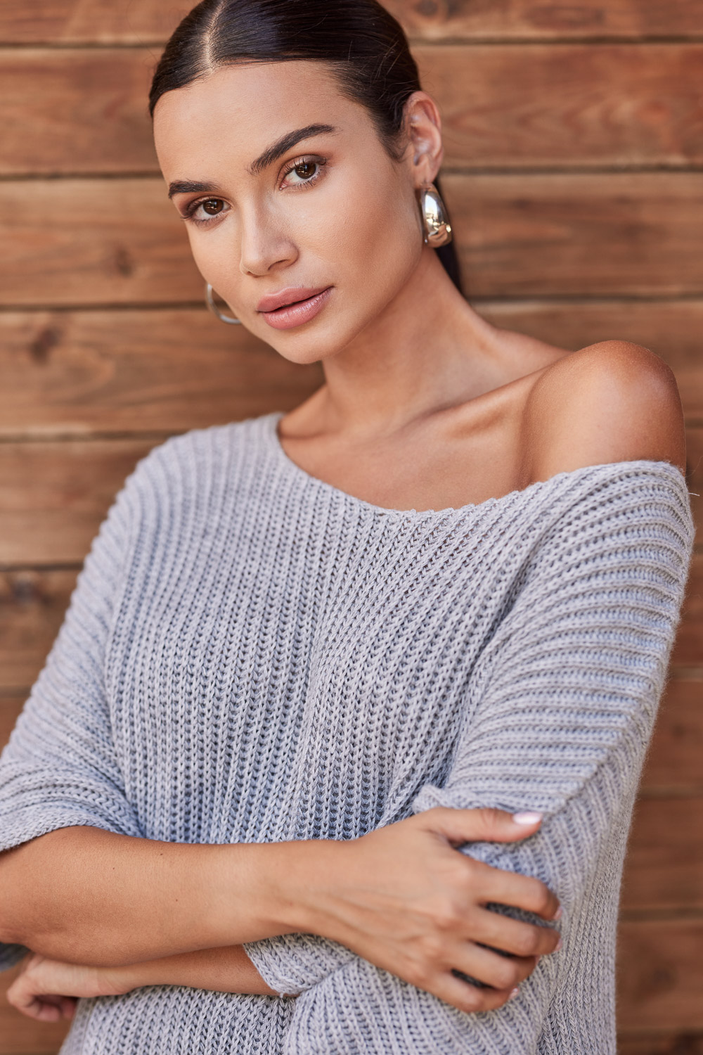 Πλεκτή μπλούζα oversized - Image 6