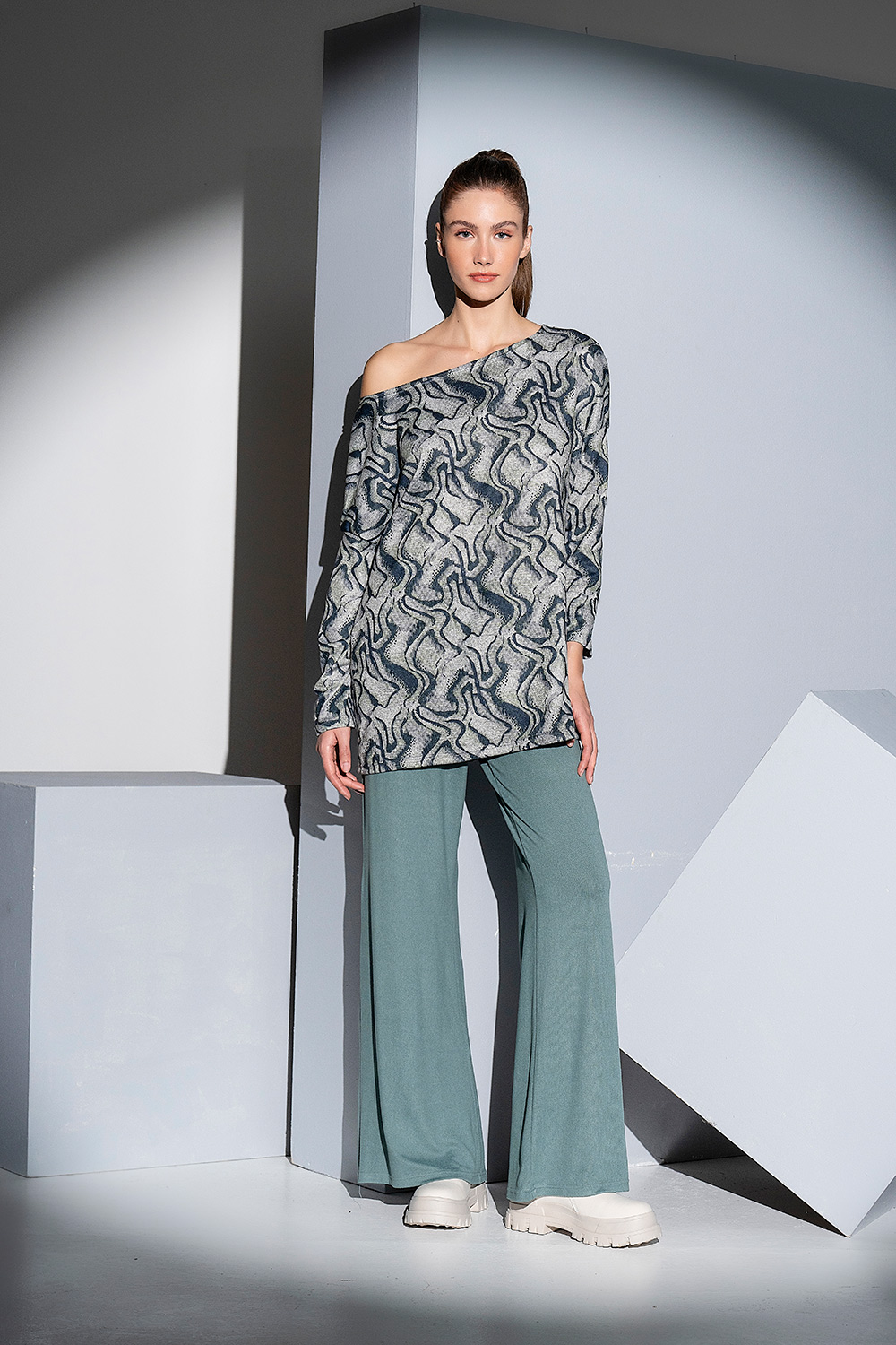 Μπλούζα χαμόγελο εμπριμέ - Image 2