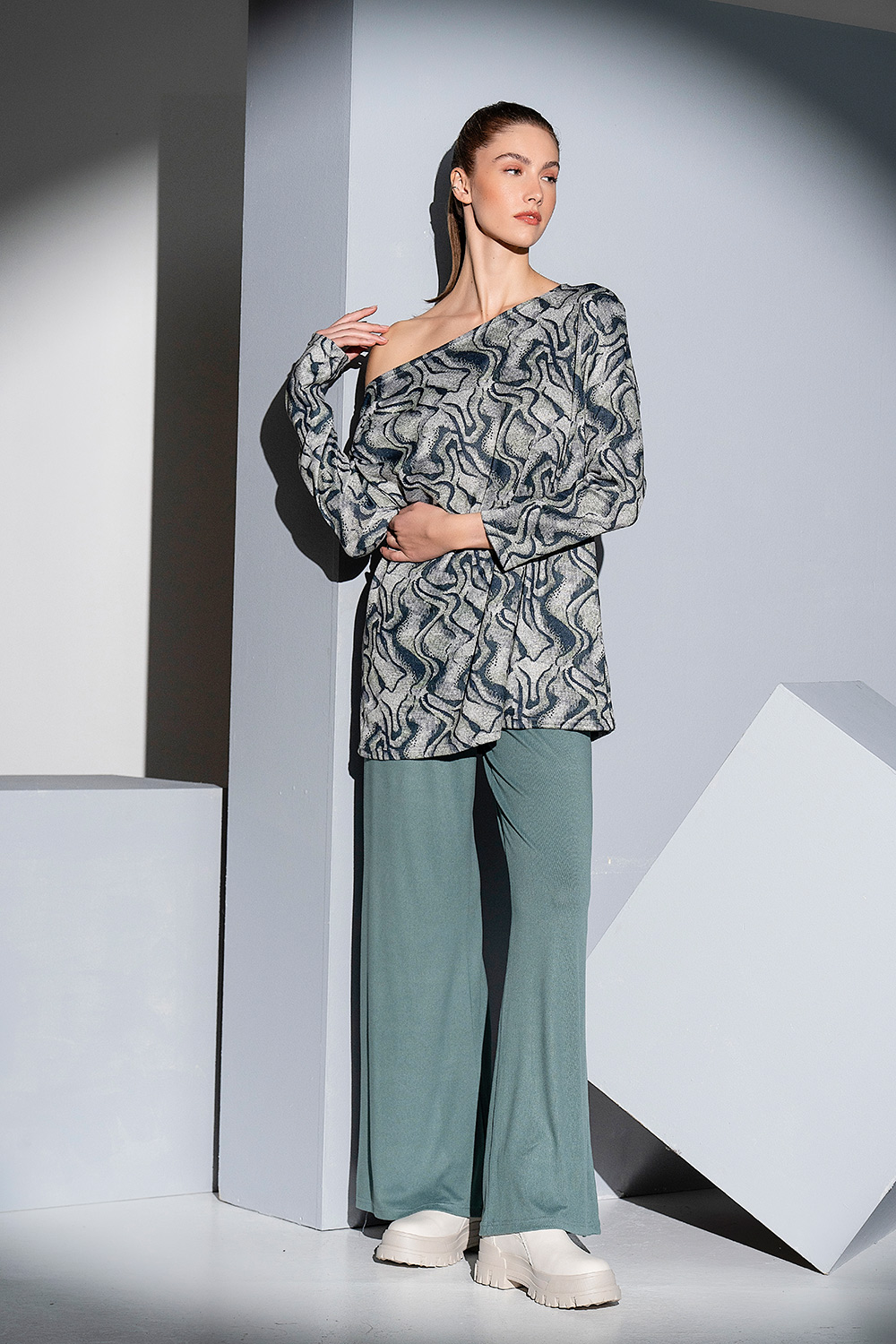 Μπλούζα χαμόγελο εμπριμέ - Image 5