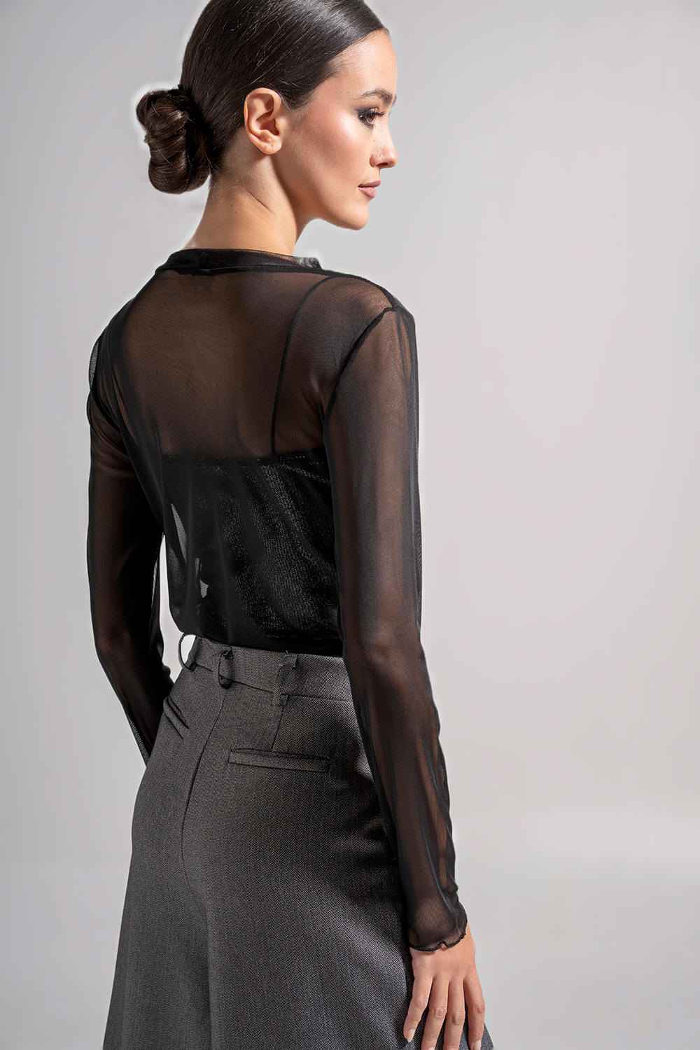 Διαφάνεια μακρυμάνικη σε στενή γραμμή - Image 12