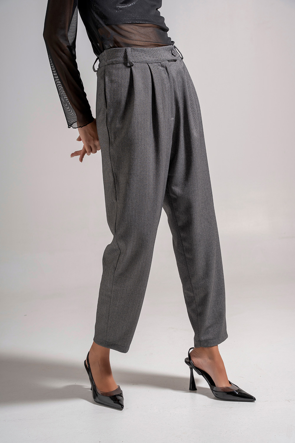 Παντελόνι ψηλόμεσο ψαροκόκκαλο - Image 6