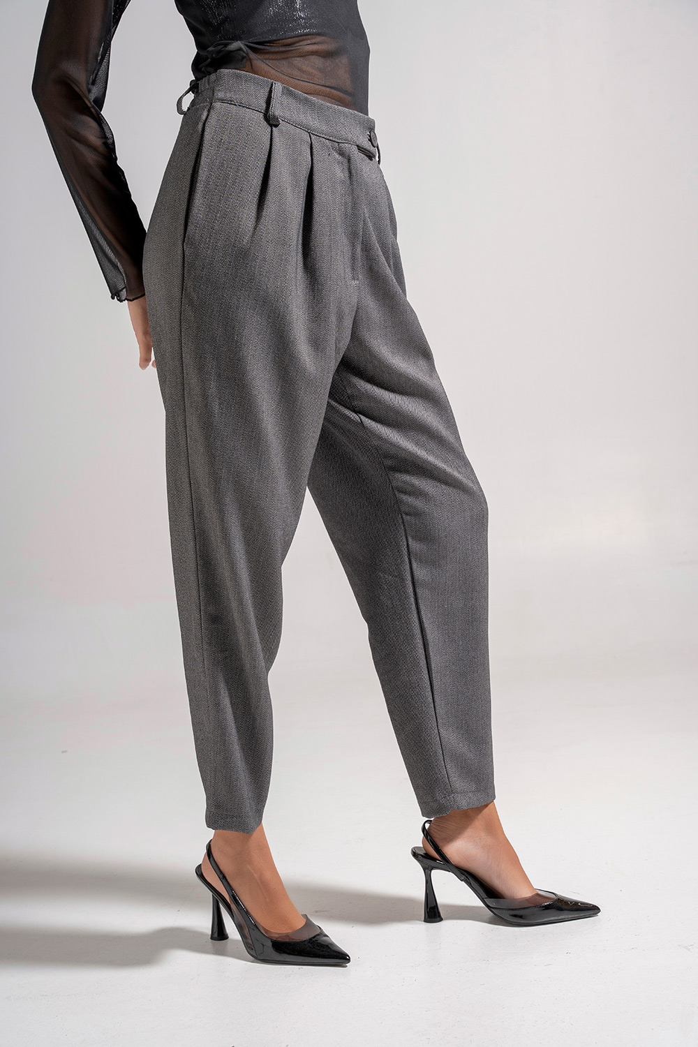 Παντελόνι ψηλόμεσο ψαροκόκκαλο - Image 9