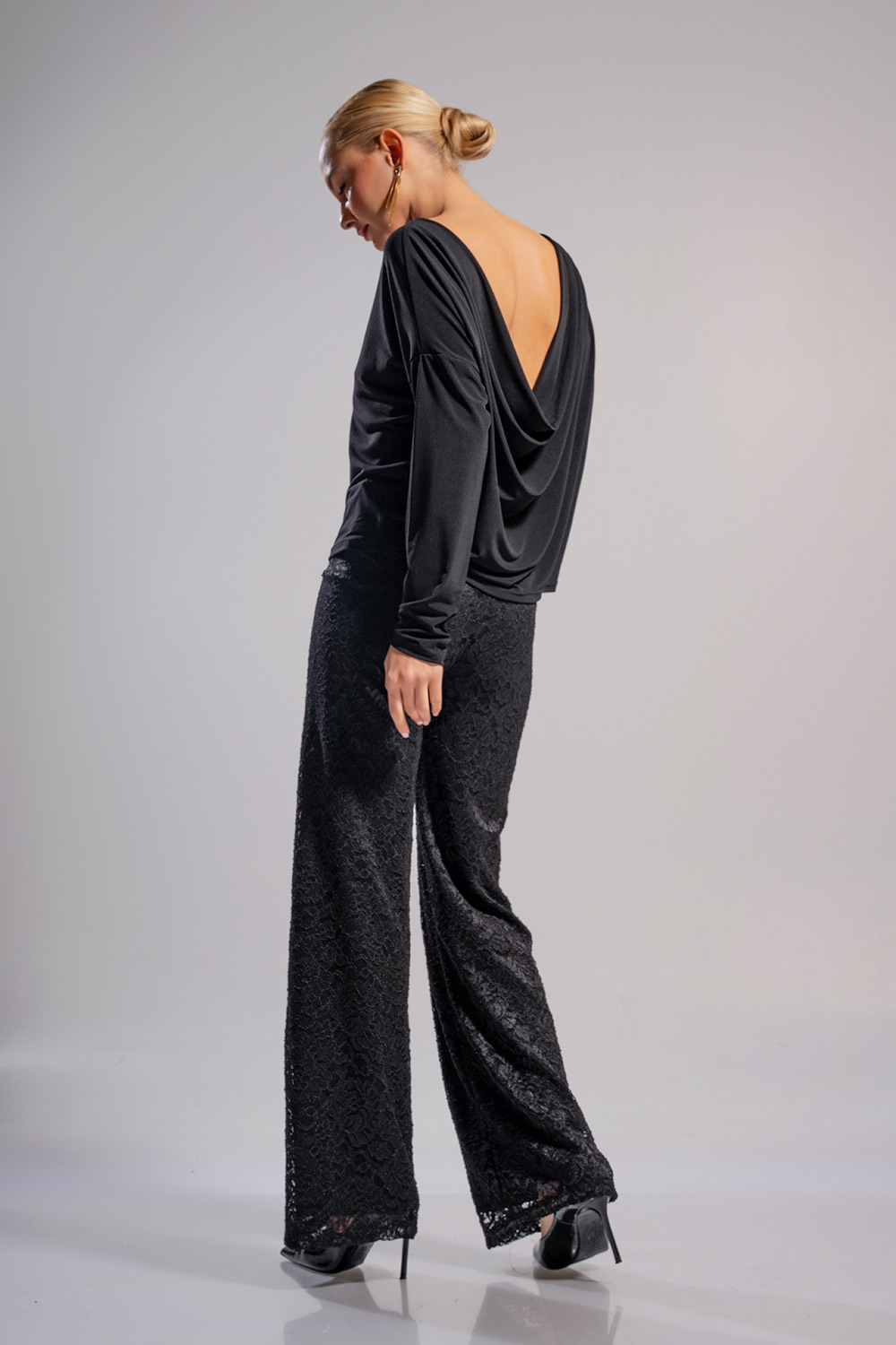 Παντελόνι καμπάνα από δαντέλα - Image 2