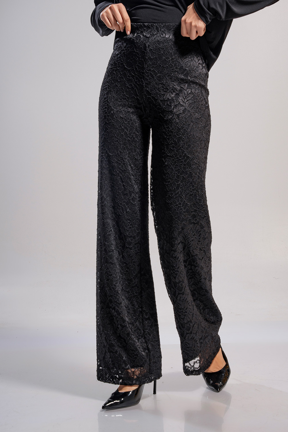 Παντελόνι καμπάνα από δαντέλα - Image 4