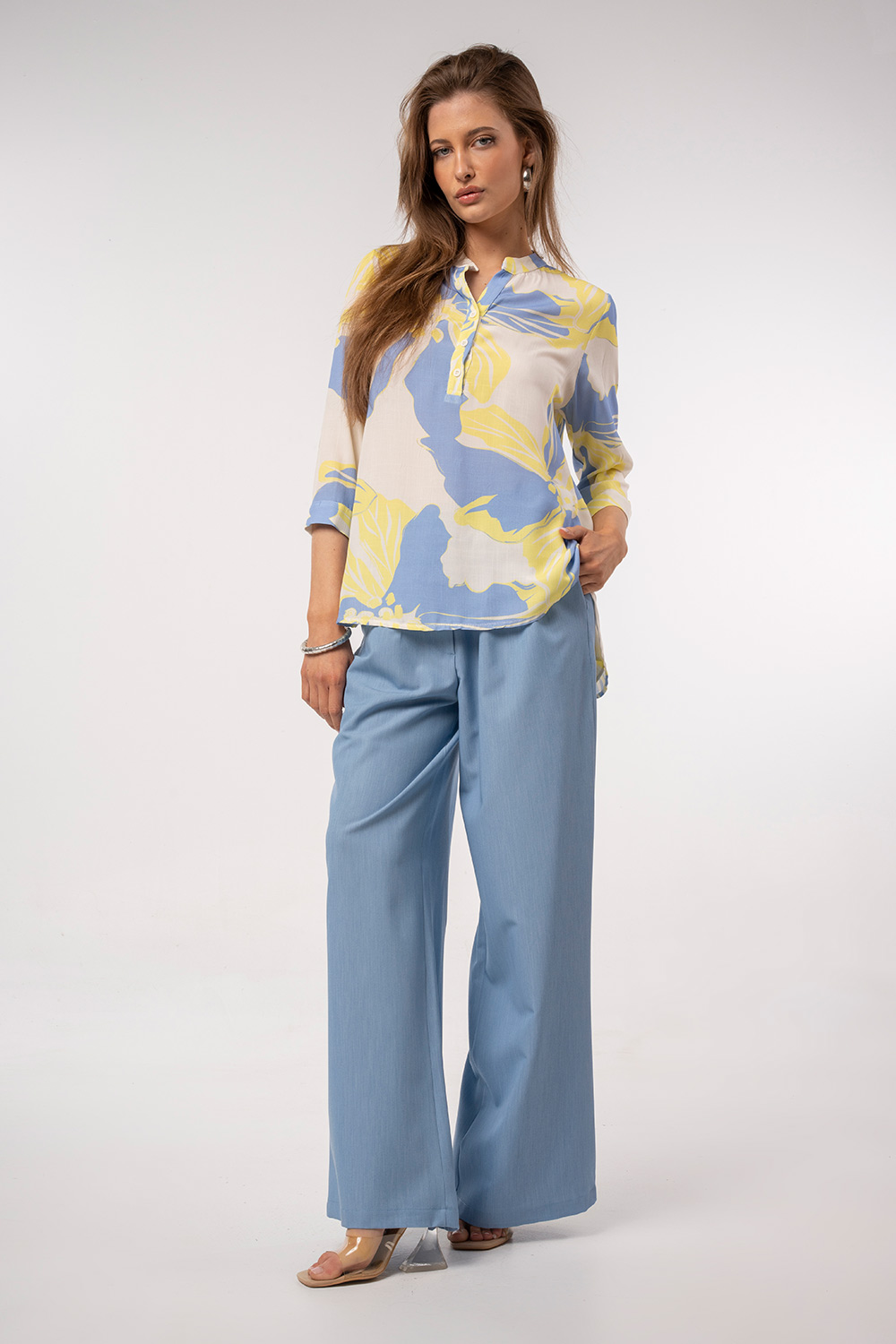 Παντελόνι με φαρδιά γραμμή και κομψή εφαρμογή - Image 7