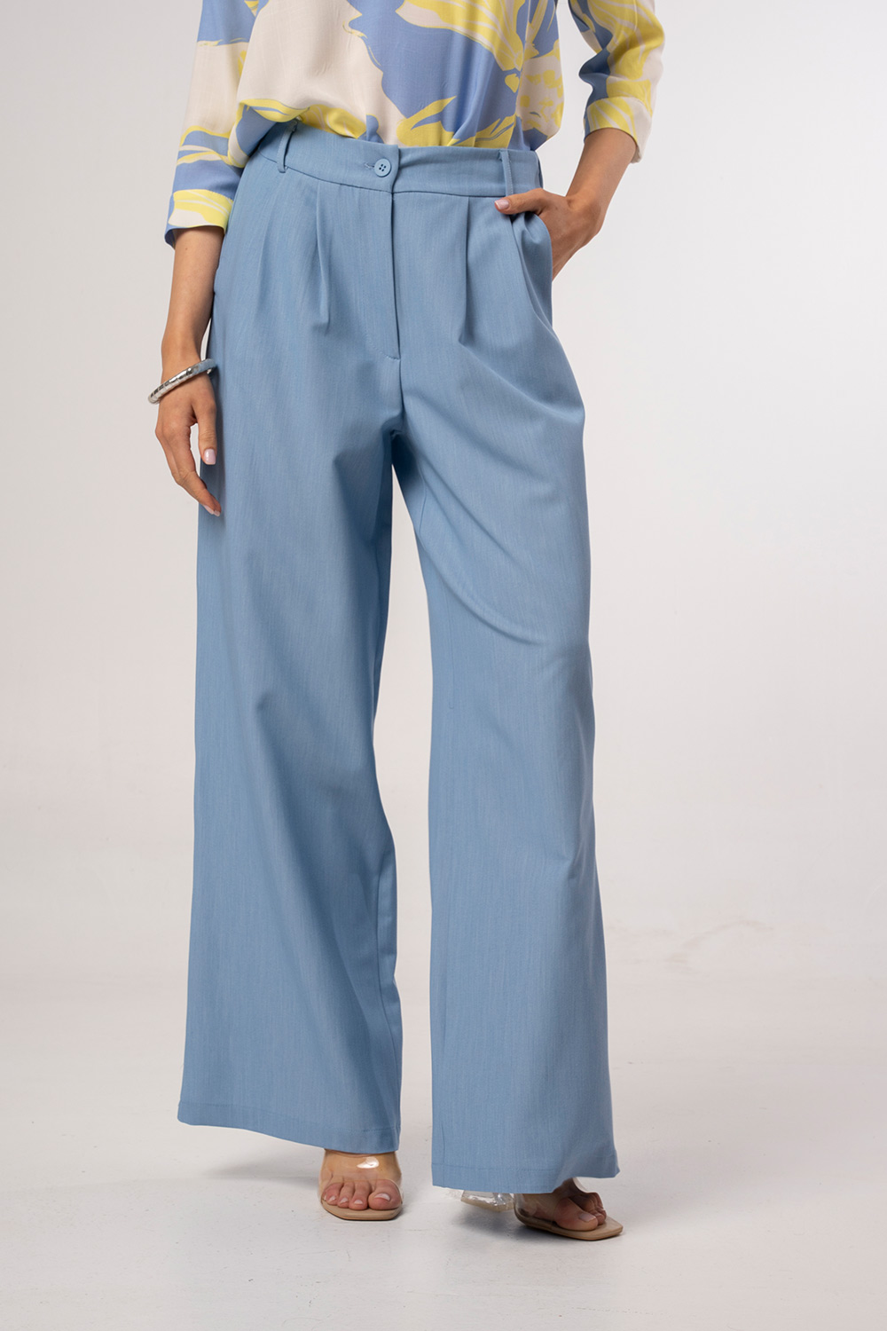 Παντελόνι με φαρδιά γραμμή και κομψή εφαρμογή - Image 6