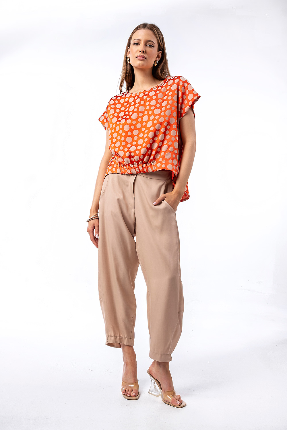 Παντελόνι barrel με άνετη εφαρμογή