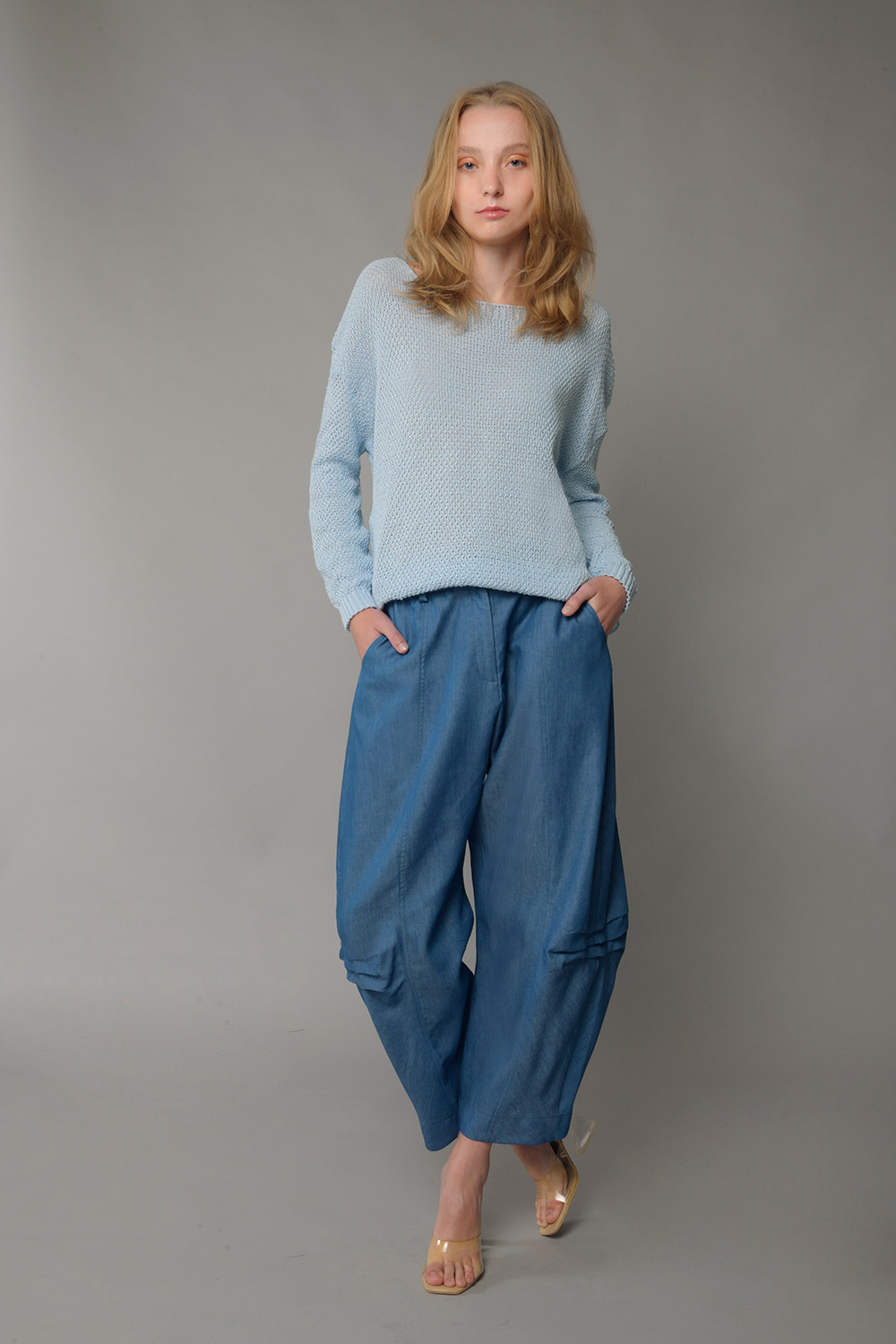 Παντελόνι τύπου jean σε barrel γραμμή