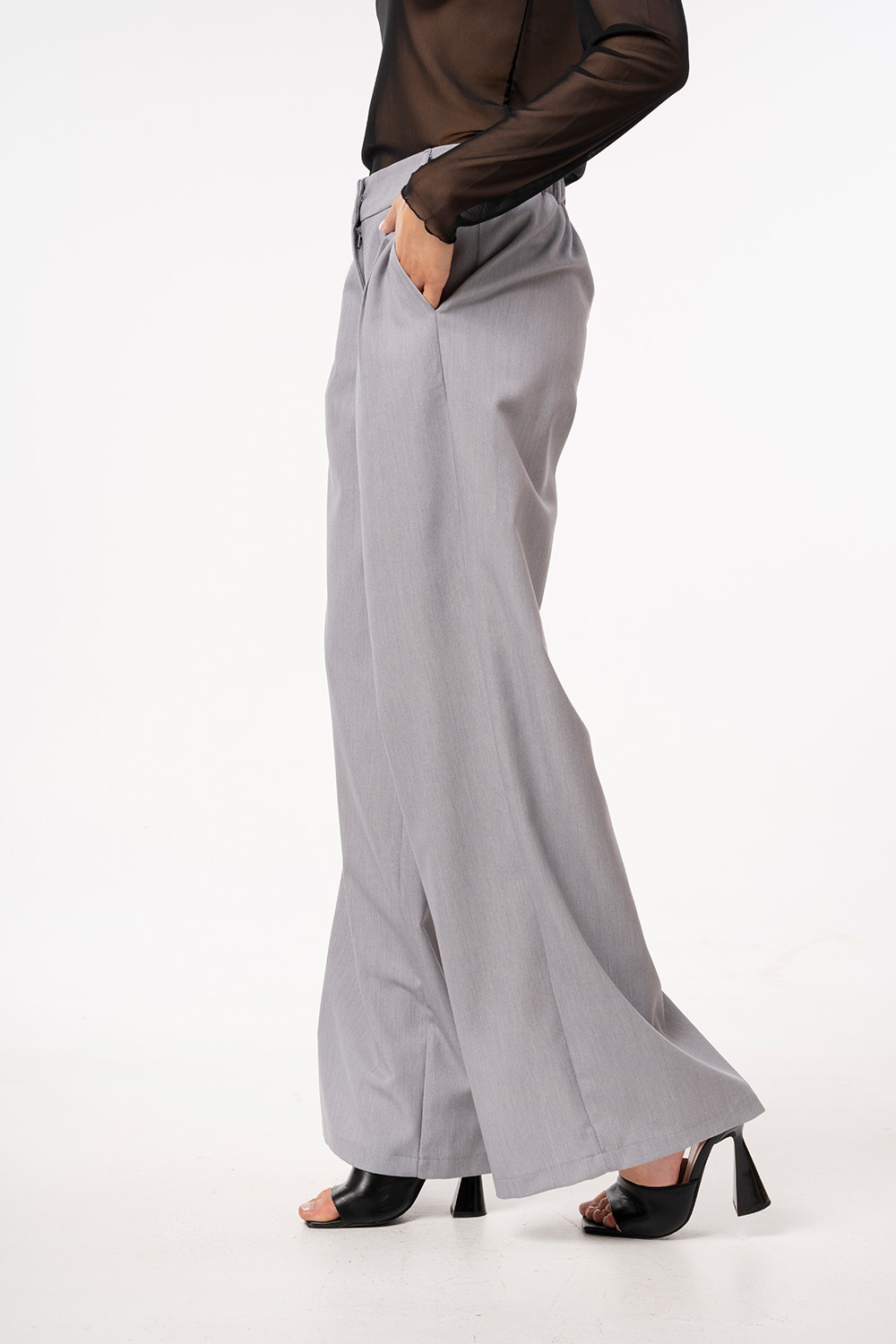 Παντελόνι με φαρδιά γραμμή και κομψή εφαρμογή - Image 3