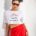 Λευκό Crop T-Shirt “ΦΙΡΙ ΦΙΡΙ”