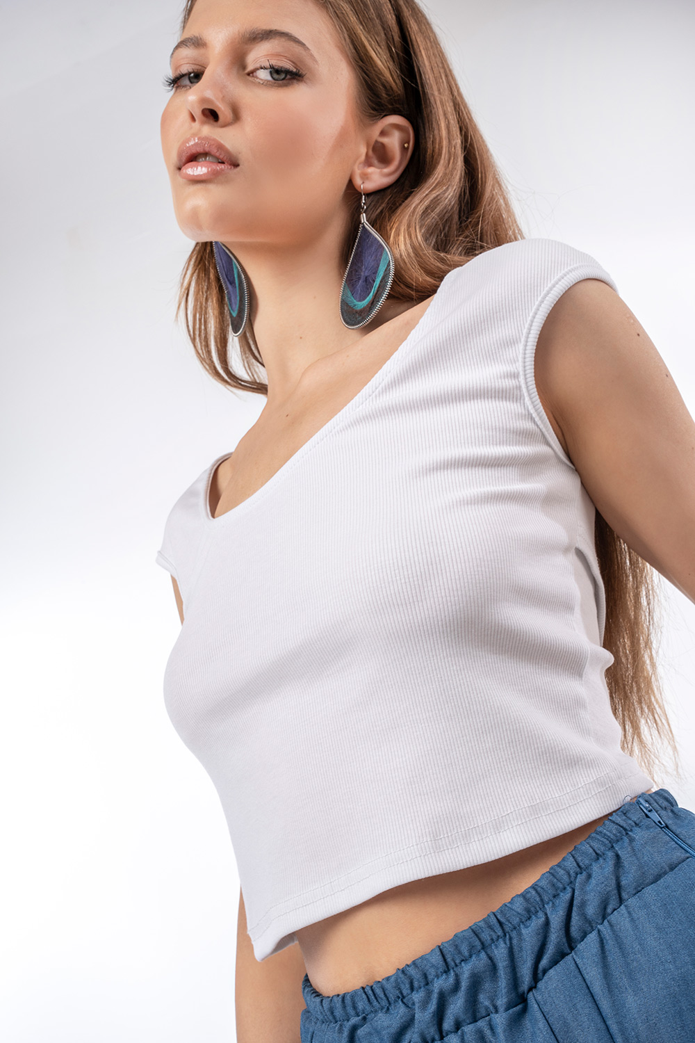 Κροπ Τοπ με Χιαστί Πλάτη - Image 3