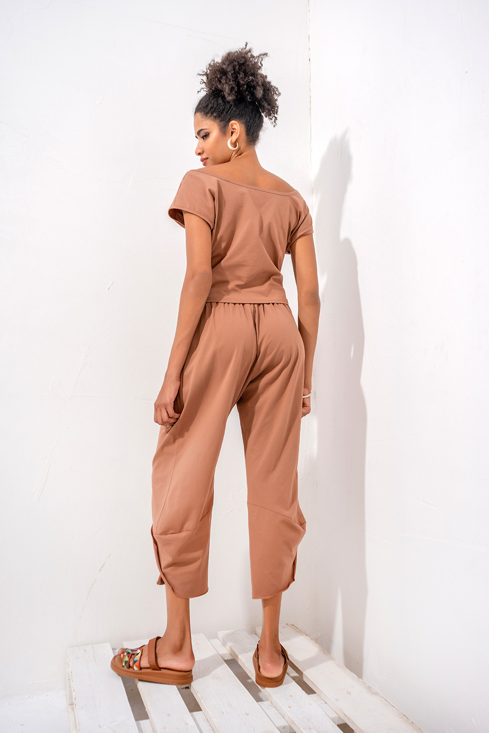 Παντελόνι μακό με Πιέτες - Image 3
