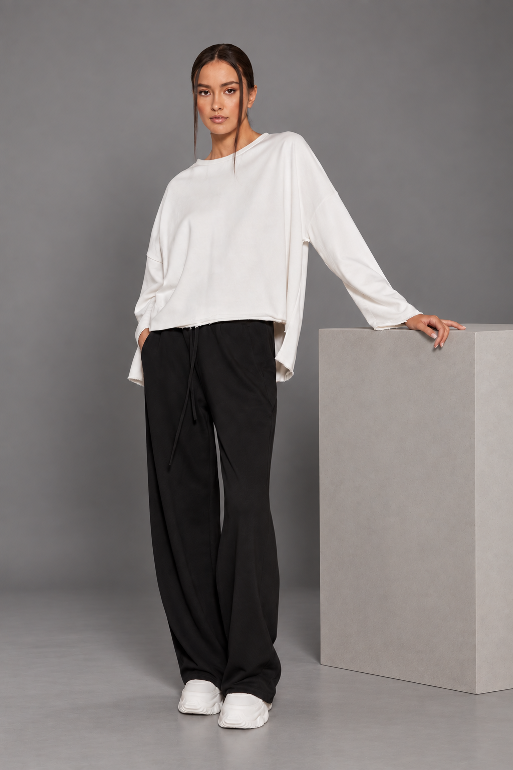 Παντελόνι φούτερ wide leg